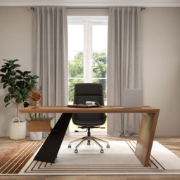 Cabstract Modern Vintage Distressed Office Desk Writing Desk with Drawer Computer Desk (180 cm) - thumbnail 8
