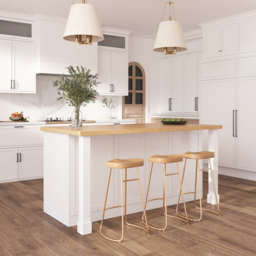 59.1'' Kitchen lsland with Wine Storage White Modern Large Kitchen Cabinet - thumbnail 2