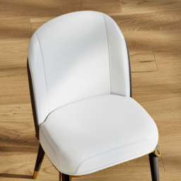 Modern Dining Chairs PU Leather Upholstered Warm White Upholstered Side Chair Dining Room Chairs 6-Pieces - thumbnail 9