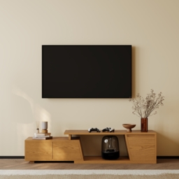 Fero Natural Extendable TV Stand with 3 Drawers 1200 mm - 1800 mm - thumbnail 3