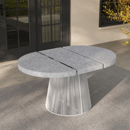 5 PCS Extendable Patio Outdoor Dining Set with 4 Chairs Exterior Furniture for 4 Person in White Cushion & Pillow Included - thumbnail 7