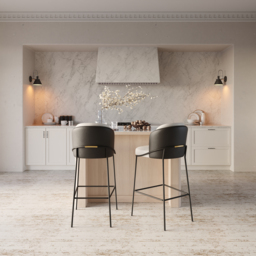 1290mm Kitchen Island Sintered Stone Top with Storage Natural Modern - thumbnail 3