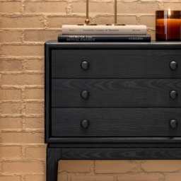 Tanic Mid Century Modern Chest Cabinet with Storage 3 Drawers of Ash Wood - thumbnail 5