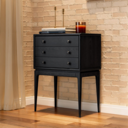 Tanic Mid Century Modern Chest Cabinet with Storage 3 Drawers of Ash Wood - thumbnail 3