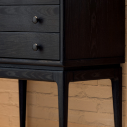 Tanic Mid Century Modern Chest Cabinet with Storage 3 Drawers of Ash Wood - thumbnail 8