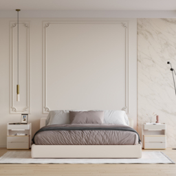 Modern Smart Bedside Table with Wireless Charger & Sensor Light & Bluetooth Speakers Sintered Stone Bedside Table - thumbnail 9