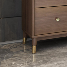 Ultic Modern Rectangle Sideboard Buffet with Ample Storages & Doors in Walnut - thumbnail 7