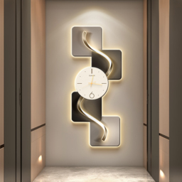 1000mm Large Silent Wall Clock Light Modern Abstract Geometric Decor Art Living Room - thumbnail 4