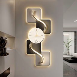 1000mm Large Silent Wall Clock Light Modern Abstract Geometric Decor Art Living Room