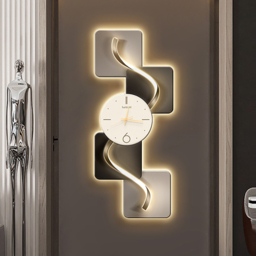 1000mm Large Silent Wall Clock Light Modern Abstract Geometric Decor Art Living Room - thumbnail 2