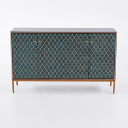 Modern Cabinet Scale Patterned Sideboard Buffet with Doors & Shelves in Large - thumbnail 9