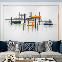 1500mm Modern Large Metal Wall Decor Unique Home Hanging Wall Art Decor in Gold & Black - thumbnail 6