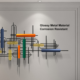 1500mm Modern Large Metal Wall Decor Unique Home Hanging Wall Art Decor in Gold & Black - thumbnail 9