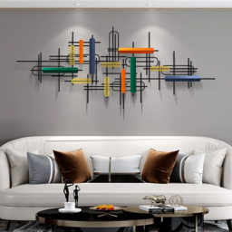 1500mm Modern Large Metal Wall Decor Unique Home Hanging Wall Art Decor in Gold & Black - thumbnail 5