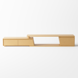 Fero Natural Extendable TV Stand with 3 Drawers(180cm-280cm) - thumbnail 8