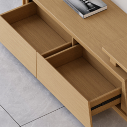 Fero Natural Extendable TV Stand with 3 Drawers(180cm-280cm) - thumbnail 7