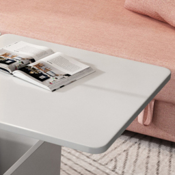 Modern Multi-functional Coffee Table Extendable with Storage & Lift Top in White - thumbnail 9