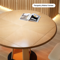 90 - 120 cm Solid Wood Extendable Dining Table with Light - thumbnail 8