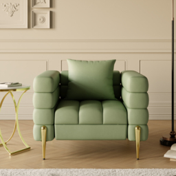 Axial 3-Piece Sofa Set of Chaise Sofa with Ottomans & Accent Chair - thumbnail 6