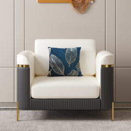 3 PCS Vertex Sofa Set with Chair Modern Beige Living Room Sofa Set with Cushion - thumbnail 8