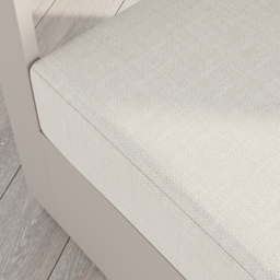 Axis Outdoor Warm White Wood & Aluminum Swivel Chair with Cushion - thumbnail 8