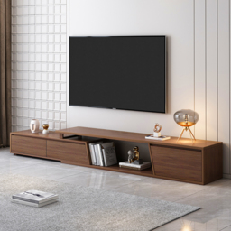 Fero Walnut Extendable TV Stand with 3 Drawers (180 - 280 cm) - thumbnail 8