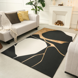 1500mm x 2400mm Area Rug Modern Abstract Living Room Rug Non Slip & Machine Washable - thumbnail 2