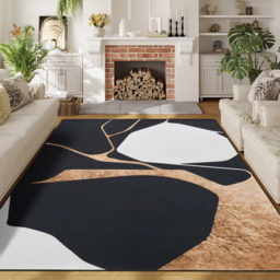 1500mm x 2400mm Area Rug Modern Abstract Living Room Rug Non Slip & Machine Washable - thumbnail 3