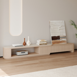 Velar Extendable Sintered Stone Top TV Stand with 3 Drawers (180 - 290 cm) - thumbnail 1