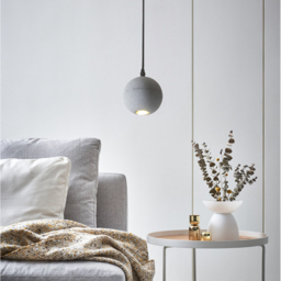 Moon Cement Pendant Light Grey Hanging Light set of 6 - thumbnail 8