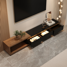 Quoint Extendable TV Stand with 3 Drawers (180 - 255 cm) - thumbnail 8