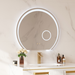 700mm Wide LED Bathroom Mirror Dimmable with 3X Magnifier & Anti-Fog - thumbnail 3
