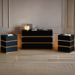 Lumio 1200 mm LED 6-Drawer Dresser with Charging Station - thumbnail 4