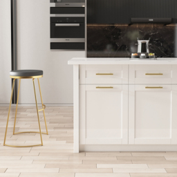 180 cm Kitchen Islands Sintered Stone White Modern with Storage Kitchen Cabinet - thumbnail 9