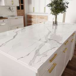 180 cm Kitchen Islands Sintered Stone White Modern with Storage Kitchen Cabinet - thumbnail 2