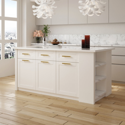 180 cm Kitchen Islands Sintered Stone White Modern with Storage Kitchen Cabinet - thumbnail 7
