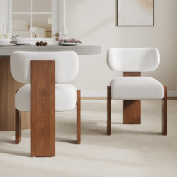Mid-Century Modern Wood Dining Chairs - thumbnail 2