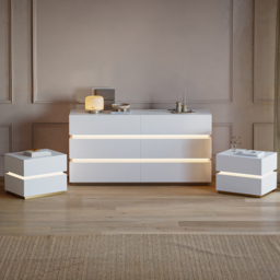Lumio 1500 mm LED 6-Drawer Dresser with Charging Station - thumbnail 3