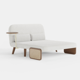 Mid-Century Modern Rattan Daybed Sofa Bed Convertible Sleeper Lounge Chair Folding - thumbnail 8
