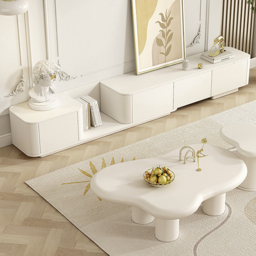 Extendable TV Stand & Abstract Coffee Table Set - thumbnail 4