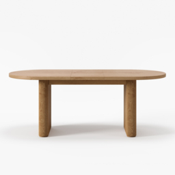 Fluve 160 cm - 200 cm Oval Extendable Natural Dining Table Butterfly Leaf 4-6 Seater - thumbnail 8