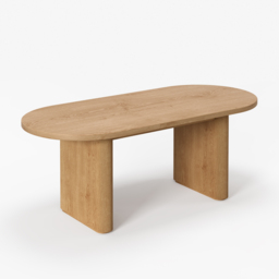 Fluve 160 cm - 200 cm Oval Extendable Natural Dining Table Butterfly Leaf 4-6 Seater - thumbnail 9