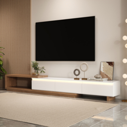Quoint Extendable TV Stand with 3 Drawers 180 - 255 cm - thumbnail 1