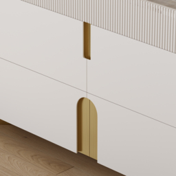 Glass Artis 1499 mm W 6 Drawer Dresser Top Wardrobe Island with Jewellery Display Storage - thumbnail 9