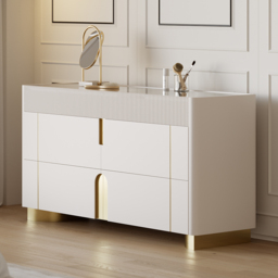 Glass Artis 1499 mm W 6 Drawer Dresser Top Wardrobe Island with Jewellery Display Storage - thumbnail 4