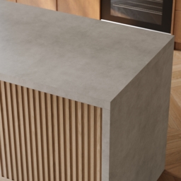 Modern 127 cm Wood Kitchen Island with Storage, Natural & Grey - thumbnail 8