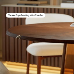 90 - 120 cm Solid Wood Extendable Dining Table with Light - thumbnail 8