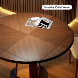 90 - 120 cm Solid Wood Extendable Dining Table with Light - thumbnail 7