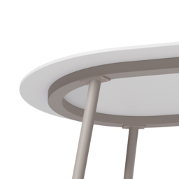 6-Person Oval Sintered Stone Top Outdoor Patio Dining Table in White (1801 mm Width) - thumbnail 7
