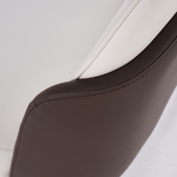 Modern Dining Chairs PU Leather Upholstered Warm White Upholstered Side Chair Dining Room Chairs 8-Pieces - thumbnail 9